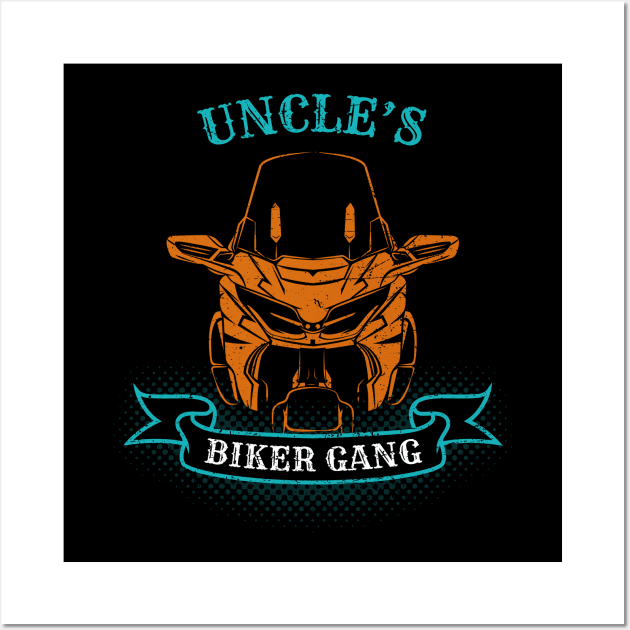 Uncle's Biker Gang Father's Day Wall Art by DwiRetnoArt99